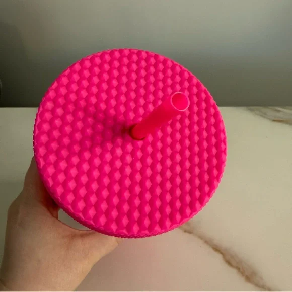 NIB Pink coffee tumbler and straw - Picture 4 of 9